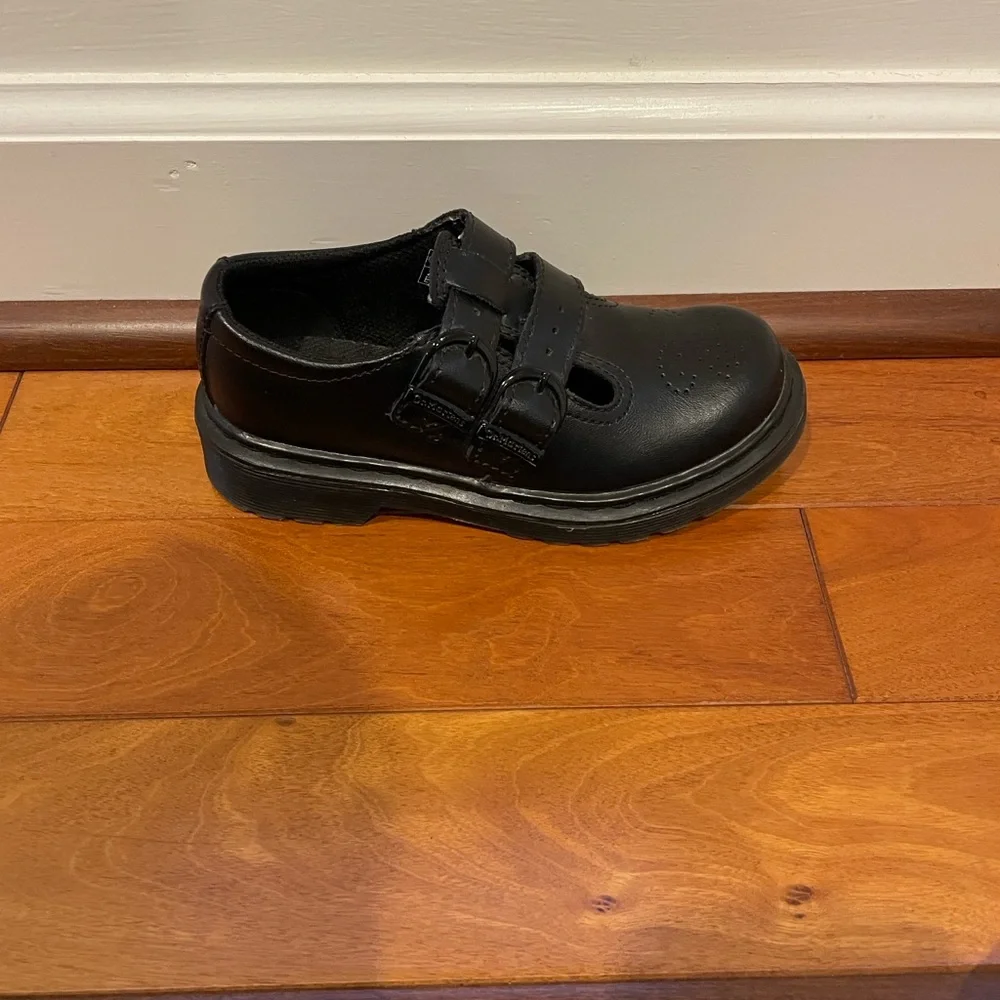 Dr Marten Kids Size 12 Black Mary Jane’s Style 8065 - Picture 4 of 14